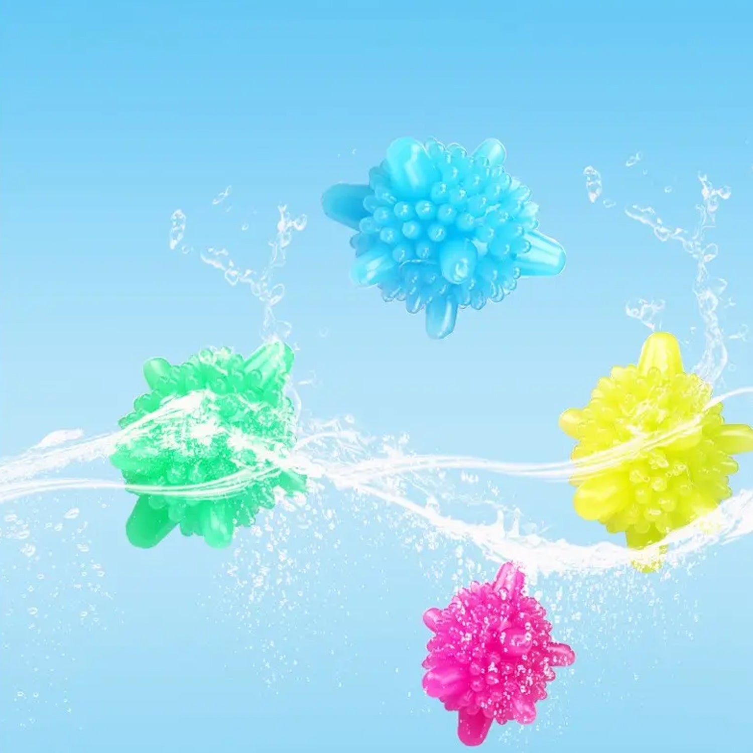 8737 Soft Star Washing Machine, Laundry Dryer Balls Laundry Ball for Household Cleaning Washing Machine Clothes Softener (10 Pcs / Multi Color) 8737 Soft Star Washing Machine, Laundry Dryer Balls Laundry Ball for Household Cleaning Washing Machine Clothes Softener (10 Pcs / Multi Color)